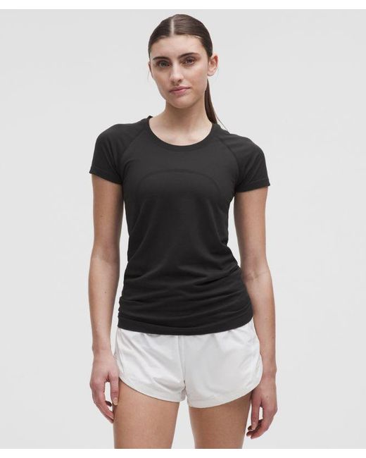 lululemon athletica Black Swiftly Tech Short Sleeve 2.0 Top