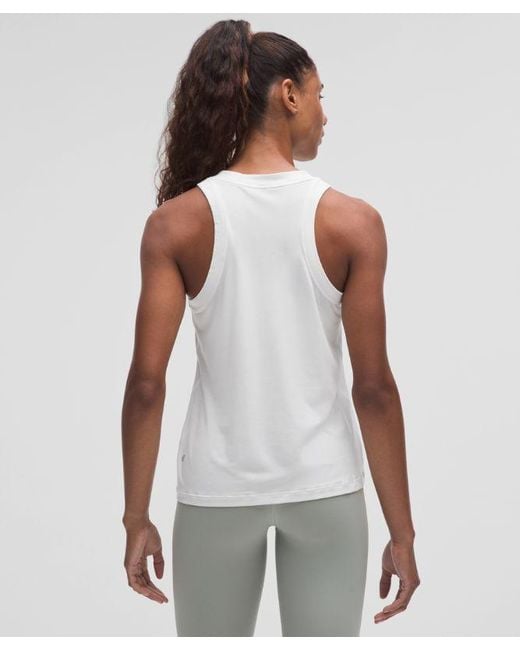 lululemon athletica White Jersey Training Tank Top