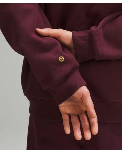 lululemon athletica Lunar New Year Steady State Half Zip Sweatshirt - Color Burgundy/red - Size L for men