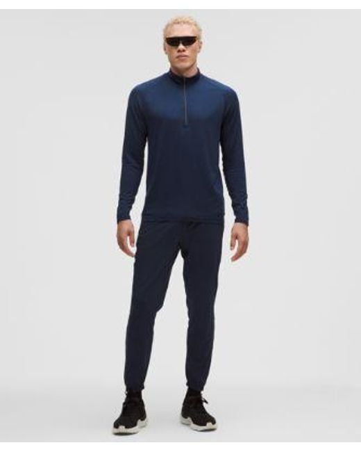 lululemon athletica Blue – Metal Vent Tech Half Zip Long-Sleeve Top – – Size Large for men