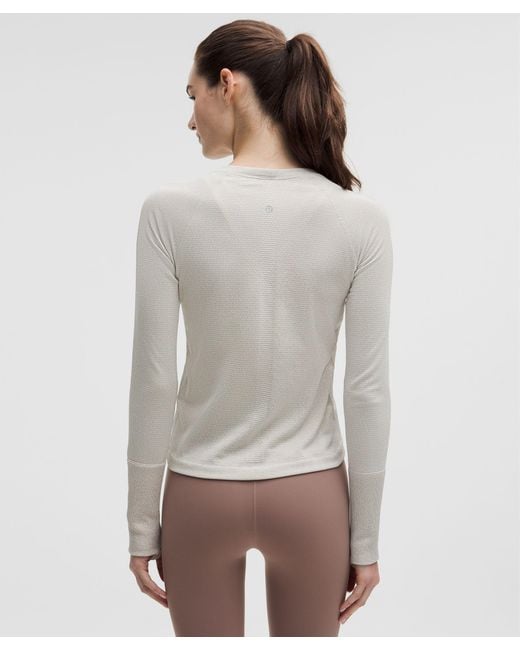 lululemon athletica Gray Swiftly Tech Long-Sleeve Shirt 2.Waist Length