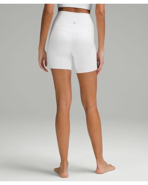 lululemon athletica White Align High-Rise Short 6"