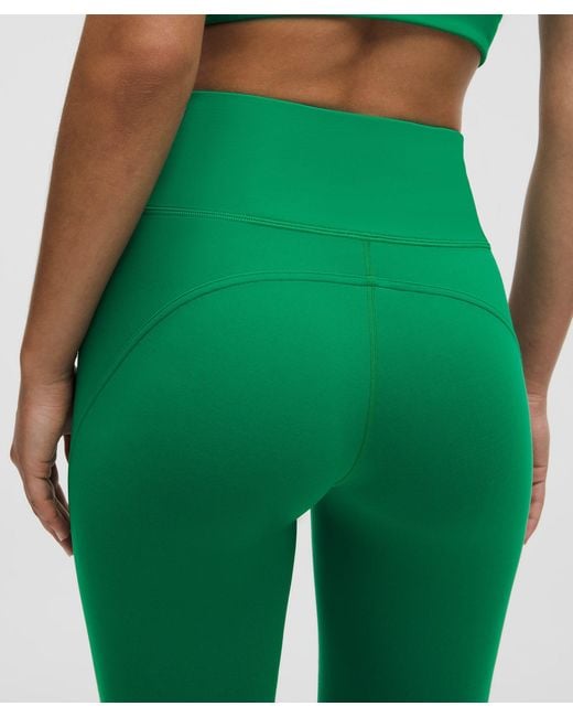 lululemon athletica Green – Wunder Train Mesh Panel High-Rise Tight Leggings – 25" – – Size 4