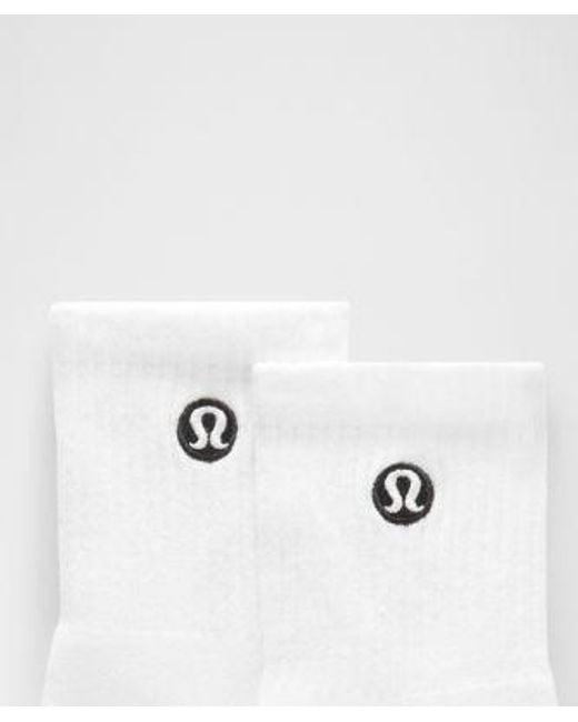 lululemon athletica White Daily Essential Quarter Socks