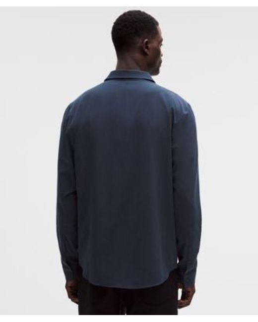 lululemon athletica Blue – New Venture Long-Sleeve Shirt Slim-Fit – – Size Large for men