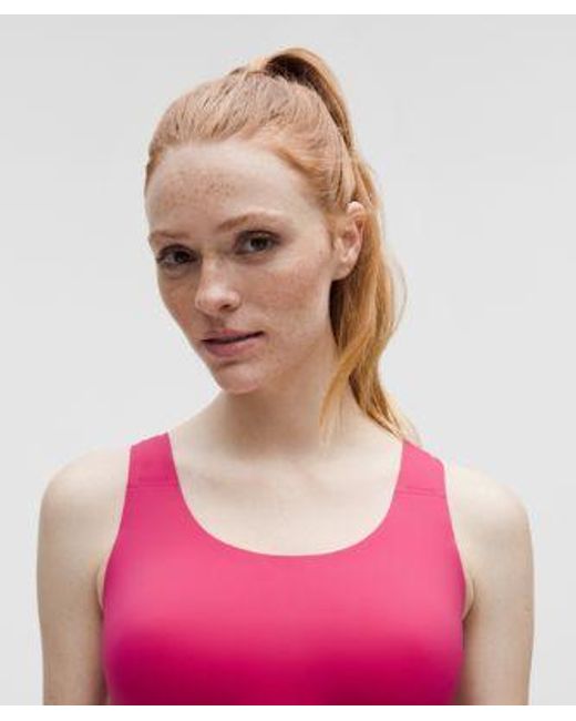 lululemon athletica Pink Go Further Bra With Support Code Technology