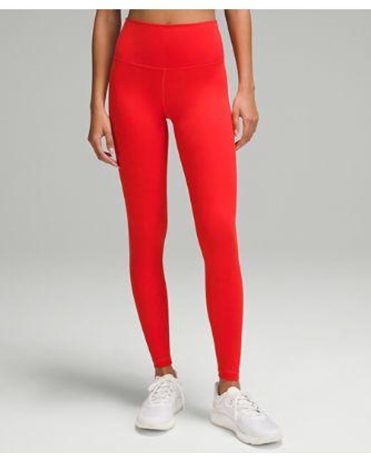 lululemon athletica Wunder Train High-rise Tight Leggings - 28" - Color Red/bright Red - Size 0