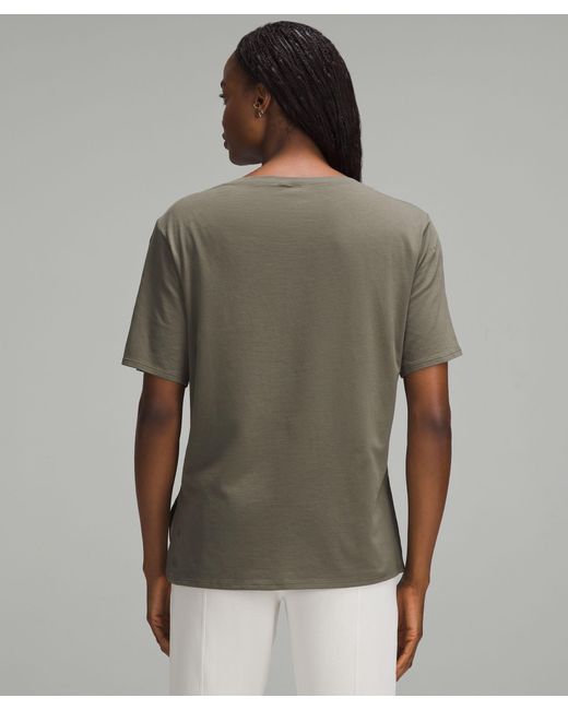 lululemon athletica Green Relaxed-fit Boatneck T-shirt