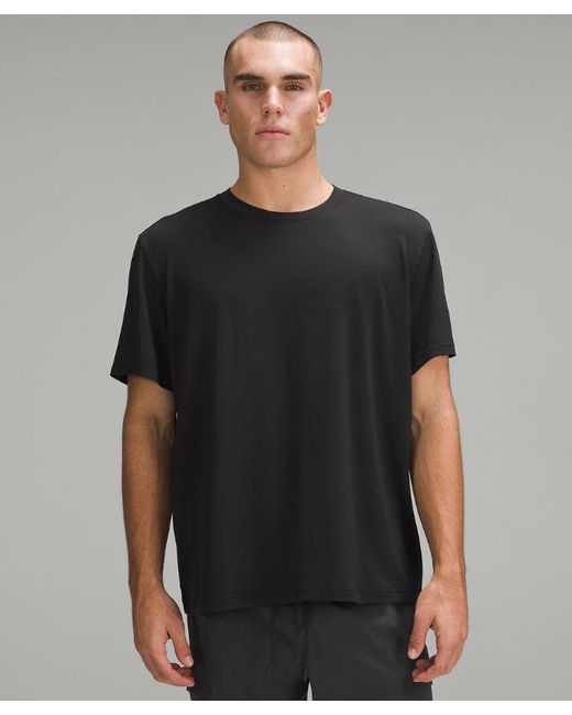lululemon athletica Black – License To Train Relaxed Short-Sleeve Shirt – – for men