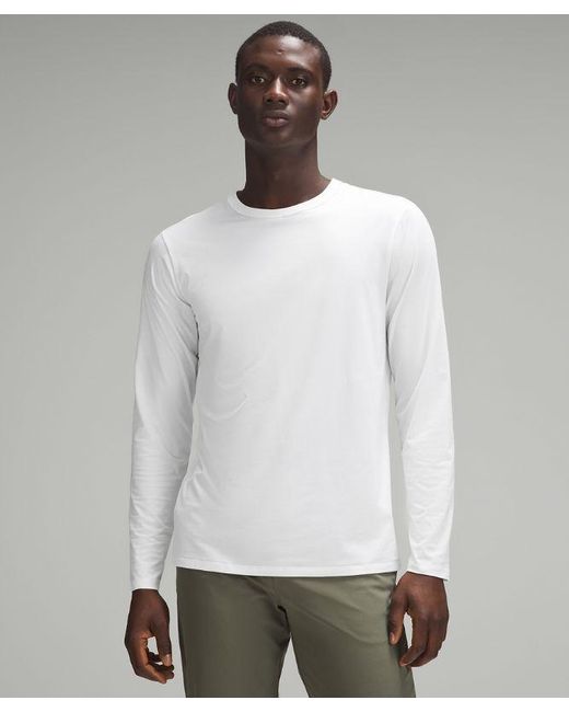 lululemon athletica White – Fundamental Long-Sleeve Shirt – – for men