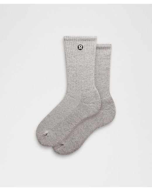 lululemon athletica Gray Daily Essential Crew Socks
