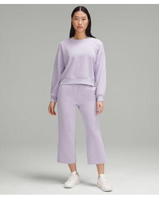 lululemon athletica Purple Softstreme High-rise Straight-leg Cropped Pants