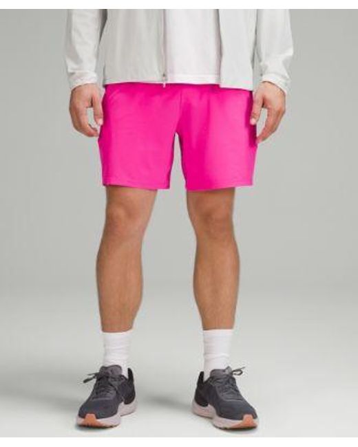 lululemon athletica Pink Pace Breaker Linerless Shorts 7" for men