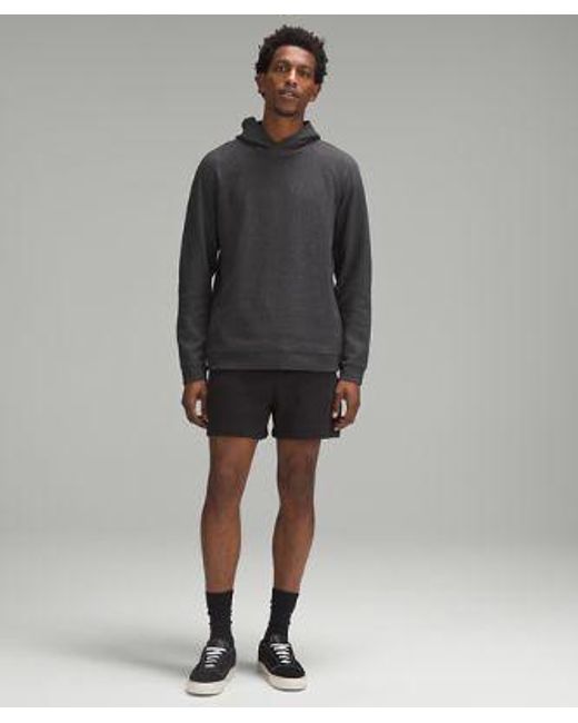 lululemon athletica Gray – 'Textured Double-Knit Hoodie – – for men
