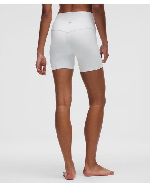 lululemon athletica White Align High-Rise Short 6"