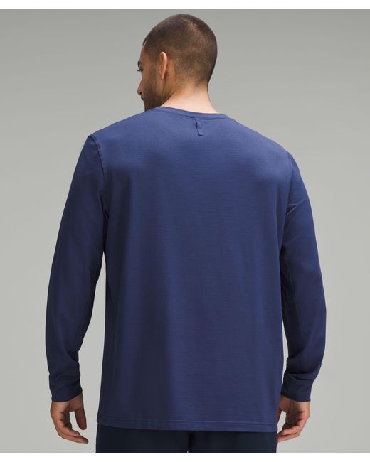 lululemon athletica Blue License To Train Relaxed-fit Long-sleeve Shirt