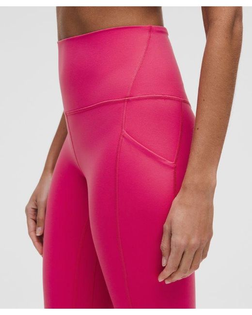 lululemon athletica Pink Align High-Rise Crop With Pockets 23"