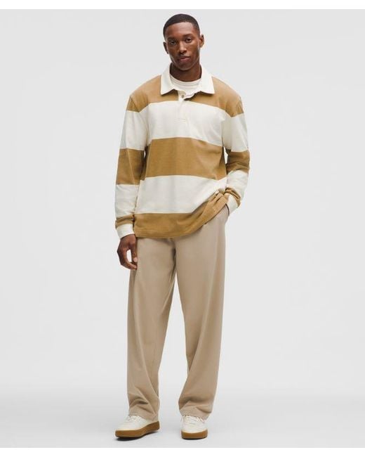 lululemon athletica Natural – Daydrift Relaxed-Fit Pleated Trousers Regular No Belt Loops – Color Khaki – for men