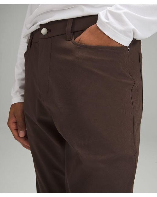 lululemon athletica Brown – Abc Slim-Fit 5 Pocket Trousers 32"L Warpstreme – – for men