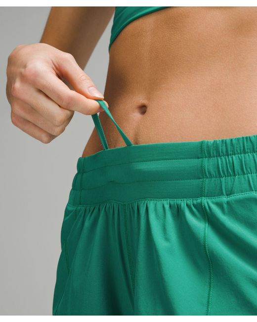 lululemon athletica Green Hotty Hot Low-rise Lined Shorts 2.5"