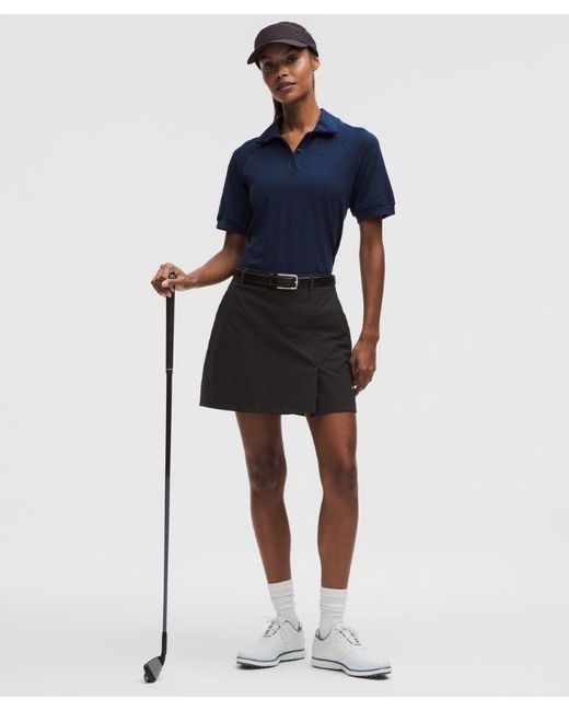 lululemon athletica Blue Stretch Twill Front Pleat Golf Skirt