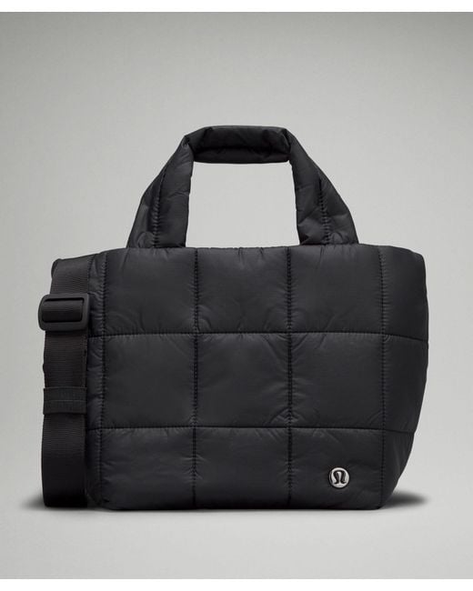 lululemon athletica Black Quilted Grid Crossbody Bag 5L