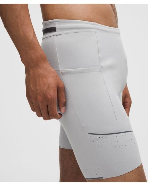 lululemon athletica Gray – Fast And Free Half Tights – 8" – – for men