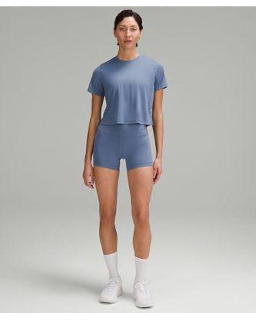 lululemon athletica Blue Ultralight Waist-length T-shirt