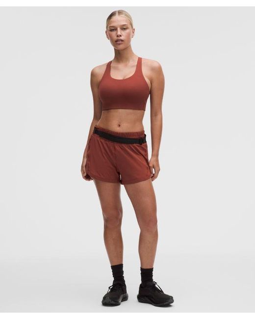 lululemon athletica Red – Energy Sports Bra High Support, B–G Cups – – Size 8