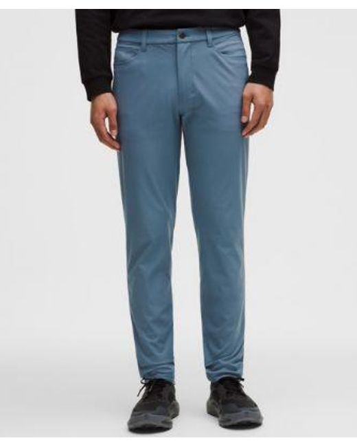 lululemon athletica Blue Abc Slim-Fit 5 Pocket Pant 34L for men