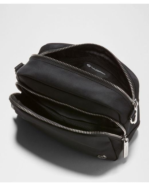 lululemon athletica Black – Everywhere Crossbody Bag 2L Metal Hardware –