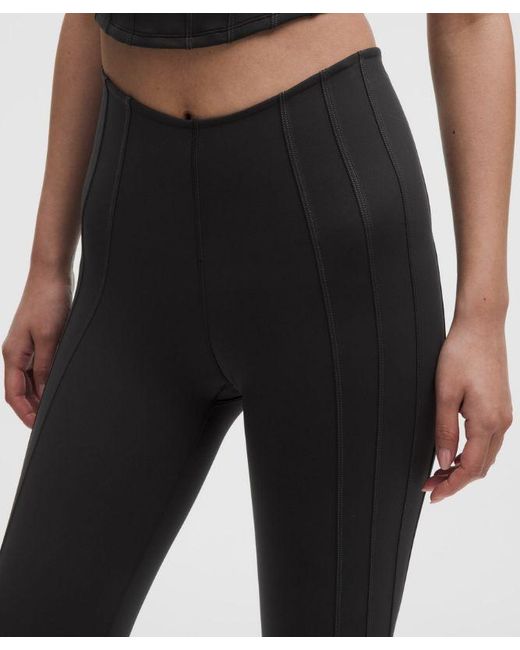 lululemon athletica Black Ultralu Corset-Stitch Tight 25"