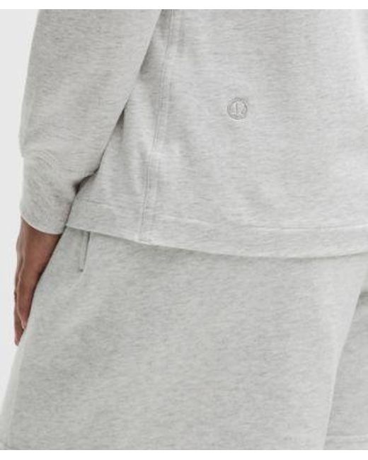 lululemon athletica Gray All Yours Organic Cotton Long-Sleeve Shirt
