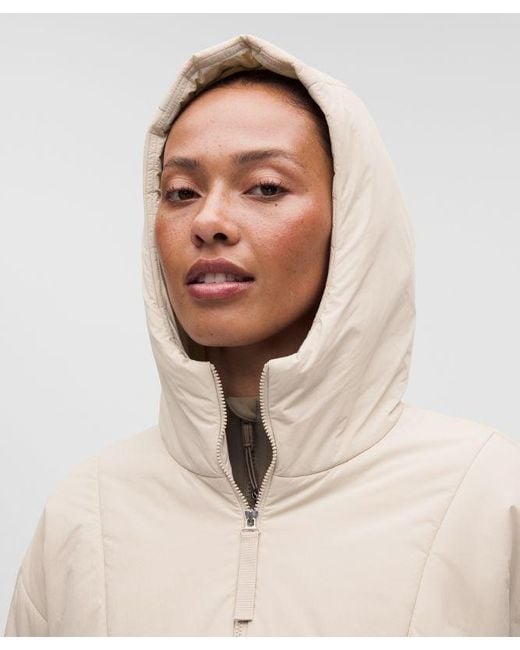 lululemon athletica Natural – Thermozen Insulated Hoodie – – Size Medium