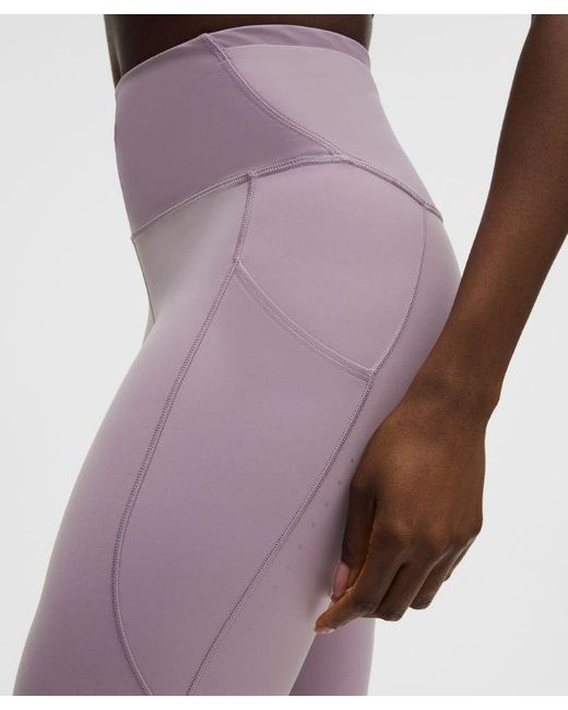 lululemon athletica Pink – Fast And Free High-Rise Tight Leggings 5 Pocket – 28" – /Pastel – Size 4