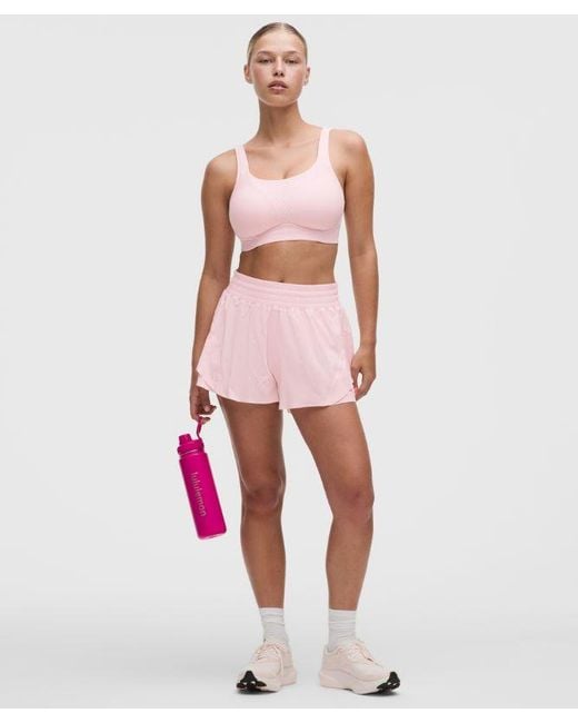 lululemon athletica Pink – Run Times Sports Bra High Support, B–G Cups – – Size 8