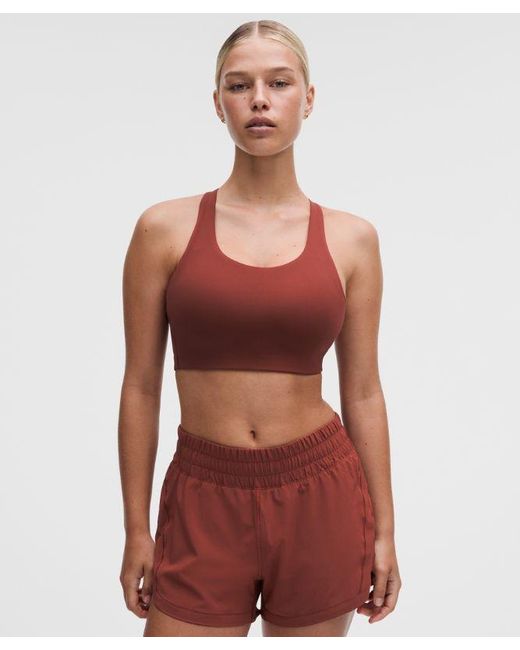 lululemon athletica Red – Energy Sports Bra High Support, B–G Cups – – Size 8