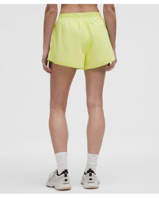 lululemon athletica Yellow Court Rival High-Rise Short 3"