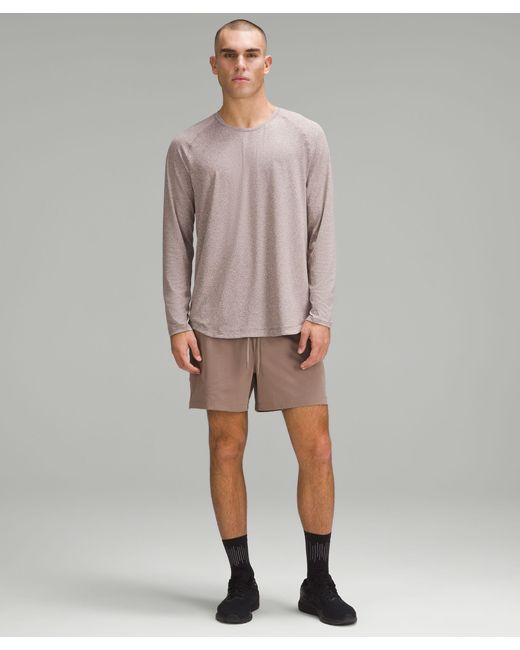 lululemon athletica Natural Zeroed In Linerless Shorts 5" for men