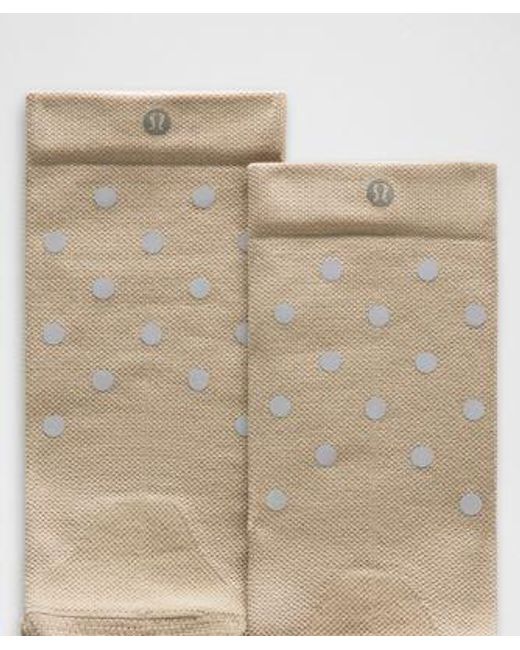 lululemon athletica Natural Power Stride Crew Socks Dot Reflective