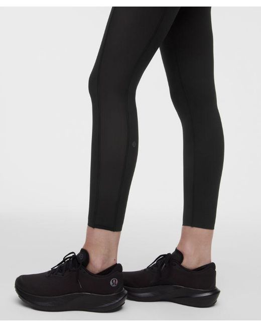 lululemon athletica Black – No Line High-Rise Running Tight Leggings – 25" – – Size 4