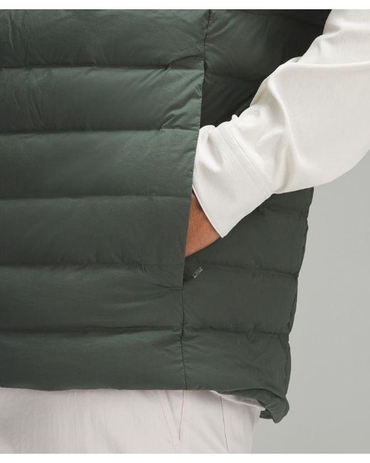 lululemon athletica Green Navigation Down Vest for men