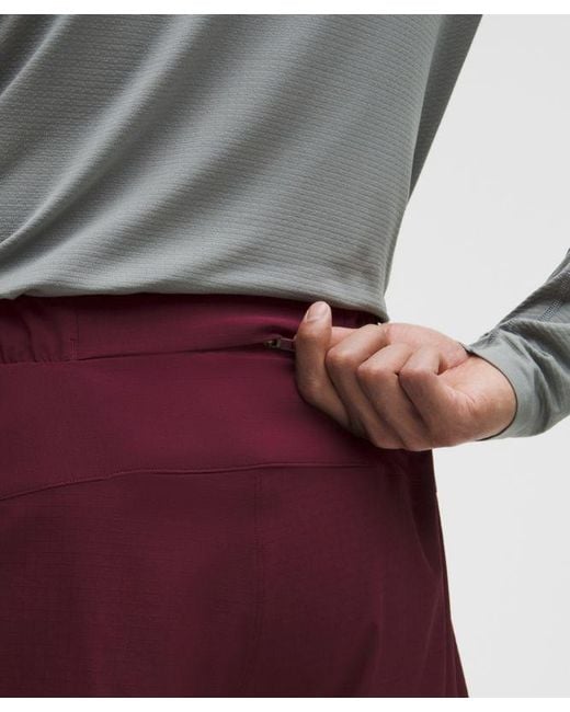 lululemon athletica Gray Mile Maker Ripstop Lined Short 4" for men