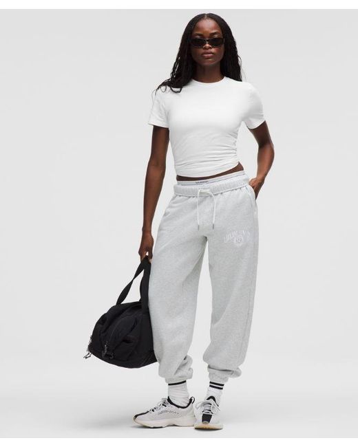 lululemon athletica White – Love Curved-Hem Crewneck T-Shirt – – Size 14
