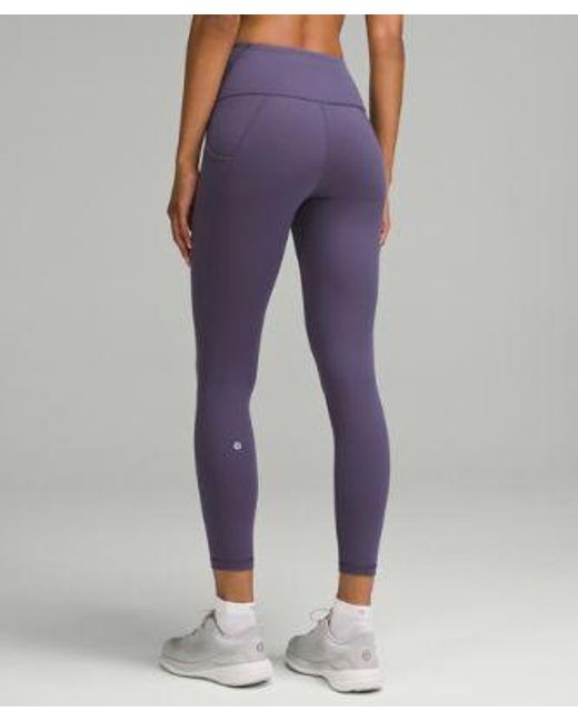 lululemon athletica Blue – Wunder Train High-Rise Tight Leggings With Pockets – 25" – –