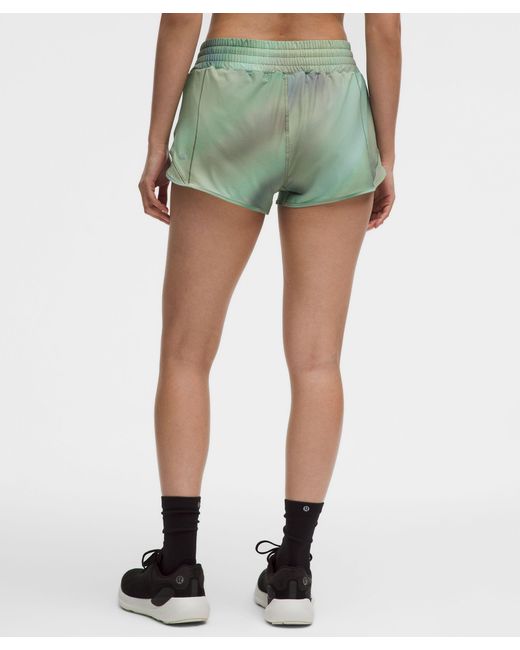 lululemon athletica Green Hotty Hot High-Rise Lined Short 2.5"
