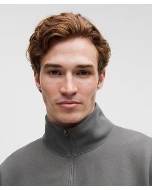 lululemon athletica Gray Steady State Half Zip for men
