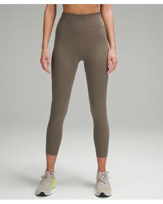 lululemon athletica Brown Fast And Free High-Rise Leggings 25" 5 Pocket