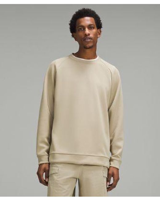 lululemon athletica Natural – Smooth Spacer Classic-Fit Crew Sweatshirt – Color Khaki – for men