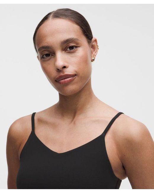 lululemon athletica Black – Bend This Cami Spaghetti-Strap Sports Bra Light Support, A–C Cups – – Size Large/Xl